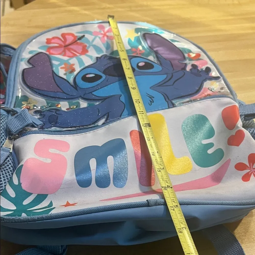 #1255** Disney Lilo / Stitch Blue & Multicolor Character Backpack
